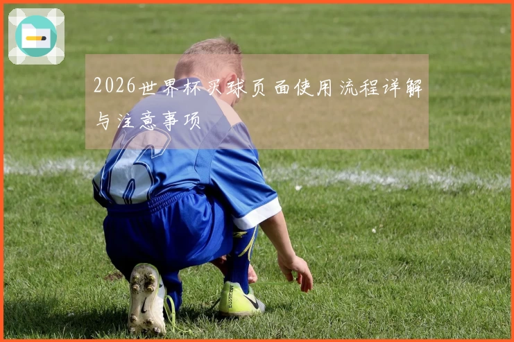 2026世界杯买球页面使用流程详解与注意事项